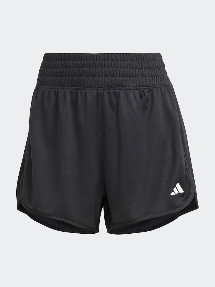 adidas Black Pacer Knit High Training Shorts - Image 6 of 6