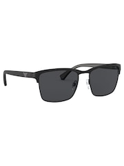 Emporio Armani Matte Black Sunglasses - Image 1 of 12