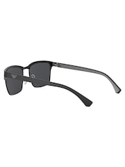 Emporio Armani Matte Black Sunglasses - Image 9 of 12