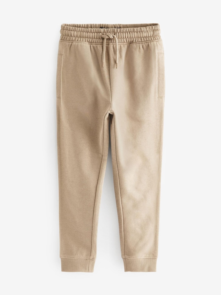 Stone Neutral Slim Fit Cuffed Joggers (3-16yrs) - Image 1 of 3