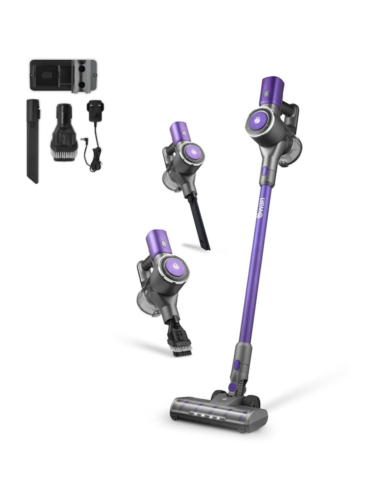Swan Purple Cordless Anti-Tangle Vacuum Cleaner - Image 1 of 9