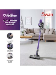 Swan Purple Cordless Anti-Tangle Vacuum Cleaner - Image 2 of 9