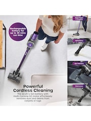 Swan Purple Cordless Anti-Tangle Vacuum Cleaner - Image 3 of 9