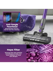 Swan Purple Cordless Anti-Tangle Vacuum Cleaner - Image 4 of 9