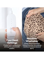 Carmen Leopard Comfort Electric Heated Foot Warmer - Image 4 of 9