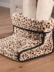 Carmen Leopard Comfort Electric Heated Foot Warmer - Image 9 of 9