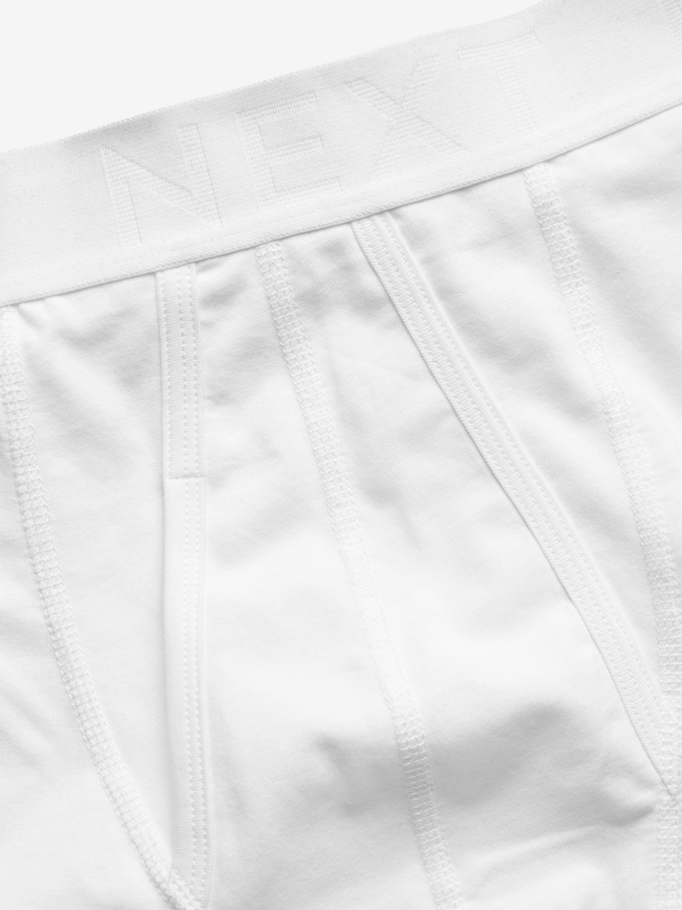 White 4 pack A-Front Cotton Rich Boxers - Image 3 of 4