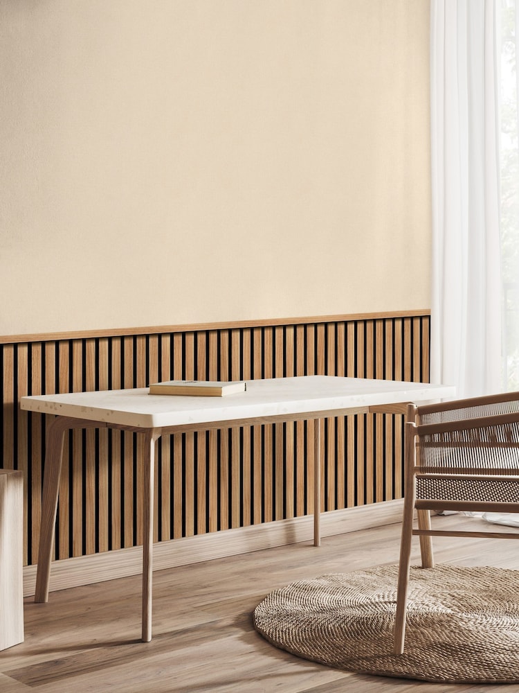 Hoopla Walls Oak Wood Slat Texture Wallpaper - Image 1 of 2 Hoopla Walls Oak Wood Slat Texture Wallpaper - Image 1 of 2