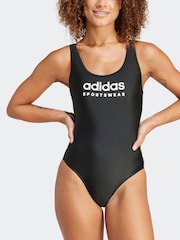 adidas Black Sportswear U-Back Swimsuit - Image 2 of 7