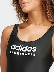 adidas Black Sportswear U-Back Swimsuit - Image 5 of 7