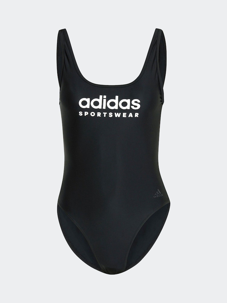 adidas Black Sportswear U-Back Swimsuit - Image 7 of 7