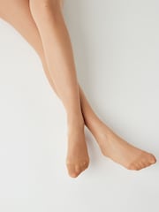 Golden Tan Matt 15 Denier Tights 3 Pack - Image 3 of 4