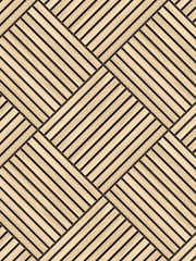 Hoopla Walls Ash Diamond Slat Small Wallpaper - Image 2 of 2