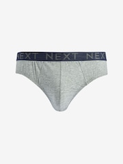 Blue 4 pack Cotton Rich Briefs - Image 5 of 7