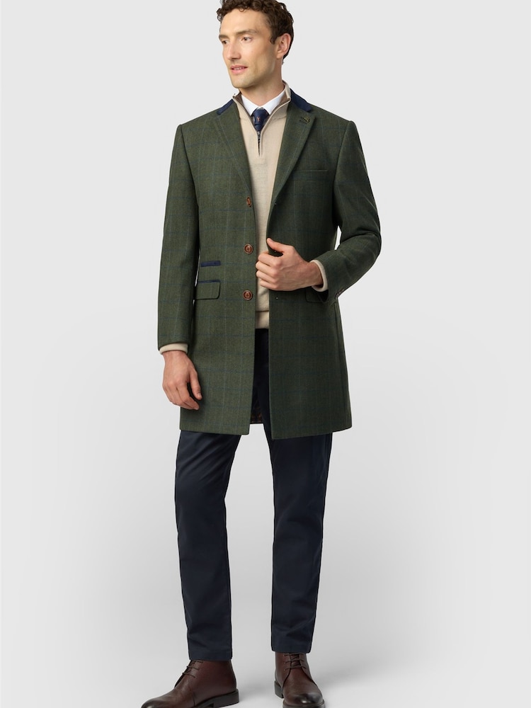 Antique Rogue Grey Colt Green Heritage Overcoat - Image 2 of 3 Antique Rogue Grey Colt Green Heritage Overcoat - Image 2 of 3