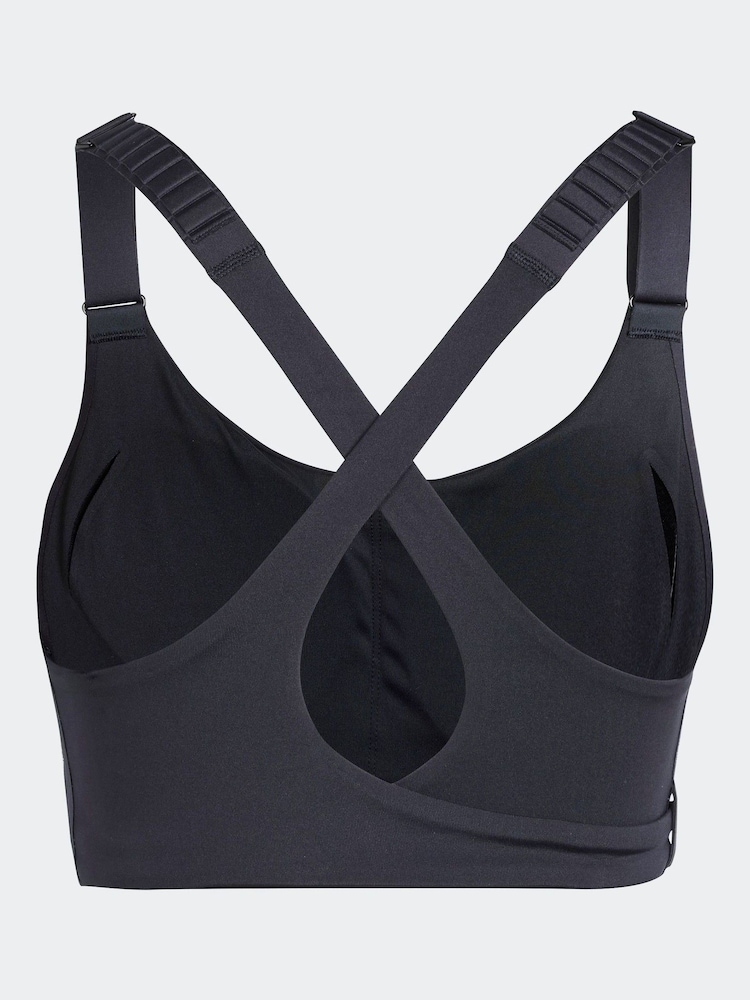 adidas Black FastImpact Luxe Run High-Support Bra - Image 8 of 8 adidas Black FastImpact Luxe Run High-Support Bra - Image 8 of 8