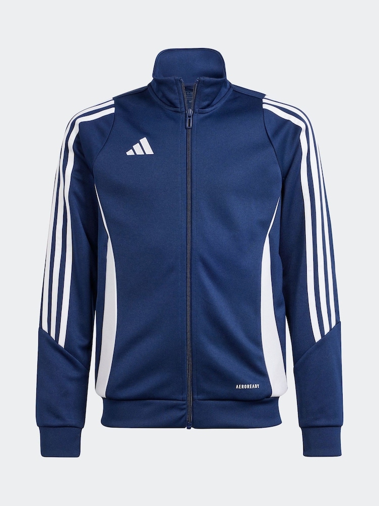 adidas Blue White Tiro 24 Training Jacket - Image 1 of 5