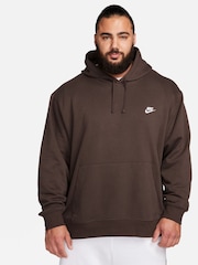 Nike Dark Brown Club Pullover Hoodie - Image 1 of 7