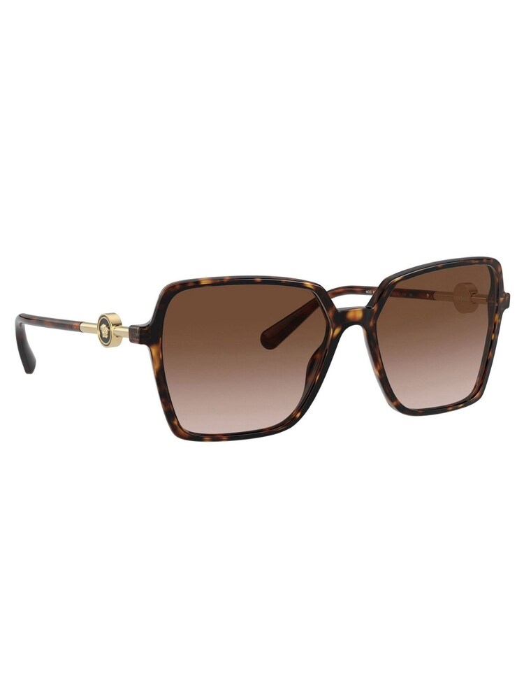 Versace Brown Enamel Medusa Sunglasses - Image 1 of 12