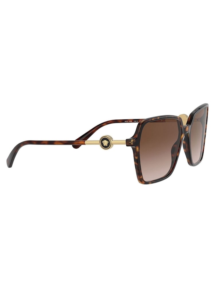 Versace Brown Enamel Medusa Sunglasses - Image 12 of 12 Versace Brown Enamel Medusa Sunglasses - Image 12 of 12