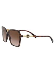 Versace Brown Enamel Medusa Sunglasses - Image 5 of 12