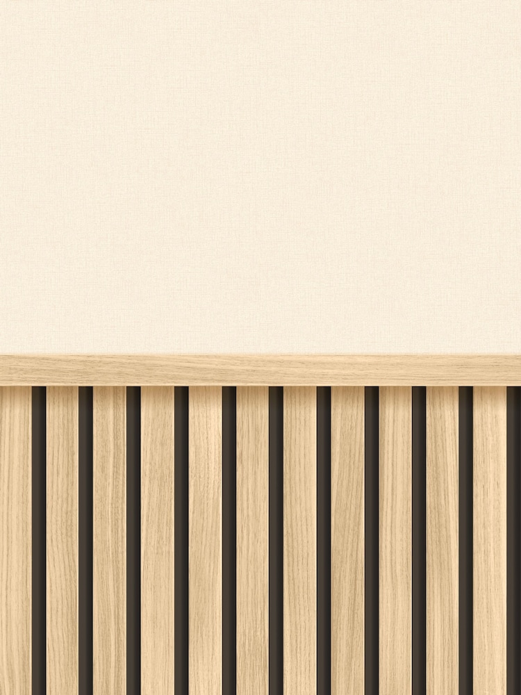 Hoopla Walls Ash Wood Slat Texture Wallpaper - Image 2 of 2 Hoopla Walls Ash Wood Slat Texture Wallpaper - Image 2 of 2
