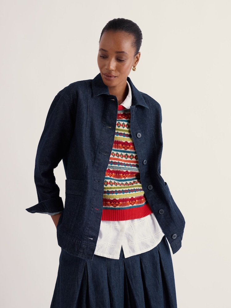 Seasalt Cornwall Croplands Denim Jacket - Εικόνα 2 από 5 Seasalt Cornwall Croplands Denim Jacket - Εικόνα 2 από 5