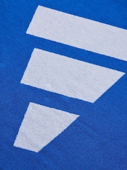 adidas Blue Large 3 Bar Towel - Image 2 of 3