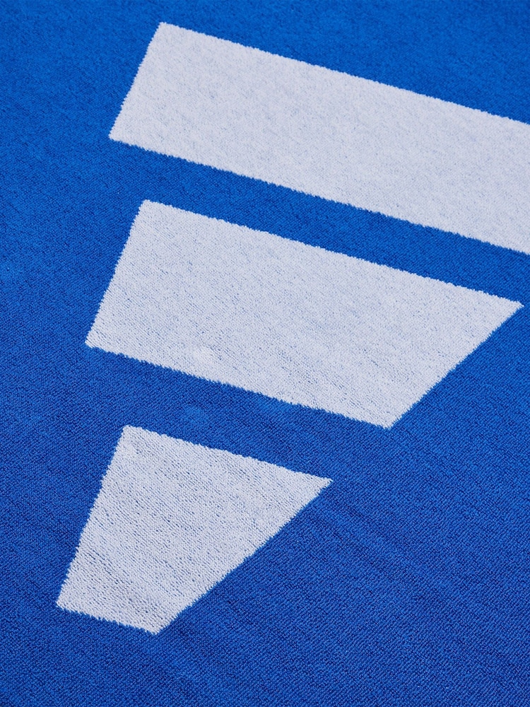 adidas Blue Large 3 Bar Towel - Image 2 of 3