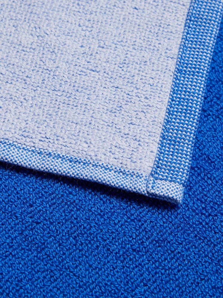 adidas Blue Large 3 Bar Towel - Image 3 of 3