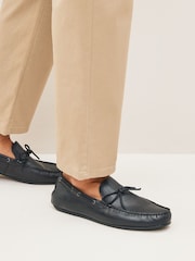 Black Leather Driving Shoes - Image 1 of 6