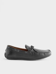 Black Leather Driving Shoes - Image 3 of 6