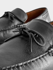Black Leather Driving Shoes - Image 6 of 6