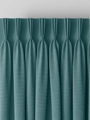 Dark Teal Blue Made to Measure Curtains - Image 5 of 9