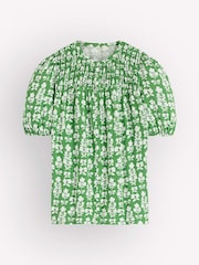 Boden Green Mya Short Sleeve Smocked Blouse - Image 6 of 6