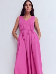 Boden Purple Mia V-neck Jersey Midi Dress - Image 5 of 6