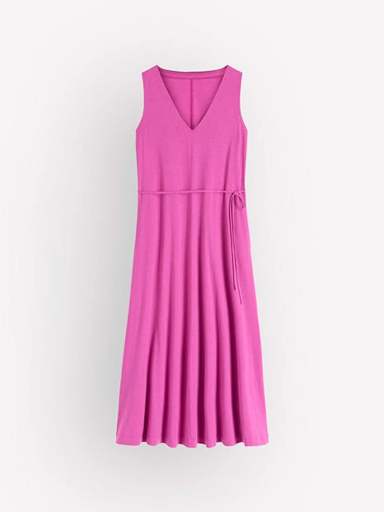 Boden Purple Mia V-neck Jersey Midi Dress - Image 6 of 6 Boden Purple Mia V-neck Jersey Midi Dress - Image 6 of 6