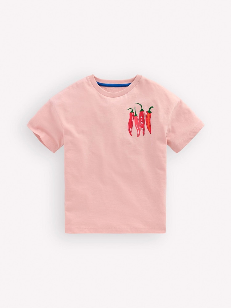 Boden Pink Front & Back Graphic T-Shirt - Image 1 of 3