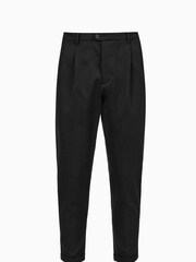 AllSaints Black Dark Tallis Trousers - Image 6 of 6