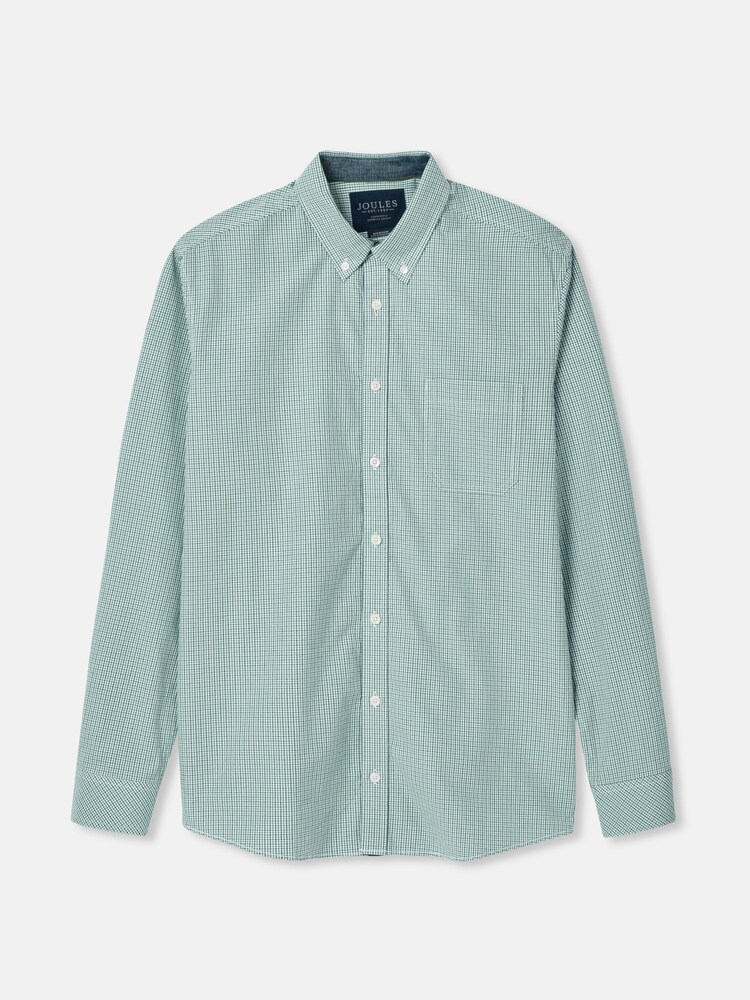 Joules Abbott Green Gingham Cotton Poplin Shirt - Image 7 of 7 Joules Abbott Green Gingham Cotton Poplin Shirt - Image 7 of 7