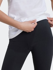 adidas Black Kids Metallic Print Leggings - Image 3 of 6