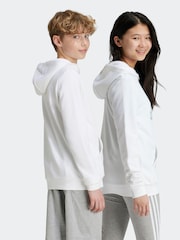 adidas White Kids Metallic Print Hoodie - Image 2 of 5