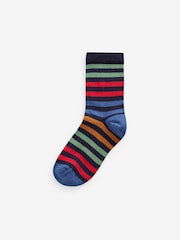 Multi Stripe Transport Cotton Rich Socks 7 Pack - Image 2 of 9