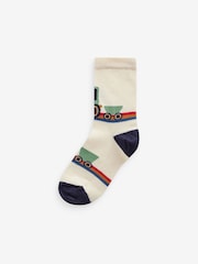 Multi Stripe Transport Cotton Rich Socks 7 Pack - Image 5 of 9
