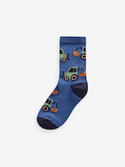 Multi Stripe Transport Cotton Rich Socks 7 Pack - Image 8 of 9