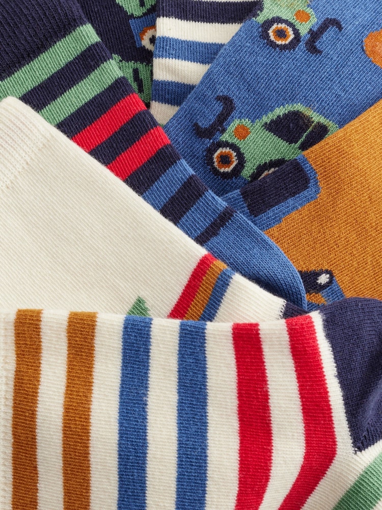 Mehrfarbig gestreift/Fahrzeug - Socken mit hohem Baumwollanteil, 7er-Pack - Bild 9 von 9 Mehrfarbig gestreift/Fahrzeug - Socken mit hohem Baumwollanteil, 7er-Pack - Bild 9 von 9