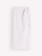 Boden White Dimitra Linen Column Skirt - Image 6 of 6
