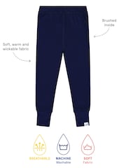 Muddy Puddles Navy Blue Thermal Baselayer Leggings - Image 4 of 4