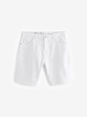 White Garment Dye Denim Shorts - Image 5 of 8