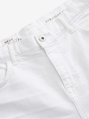 White Garment Dye Denim Shorts - Image 6 of 8